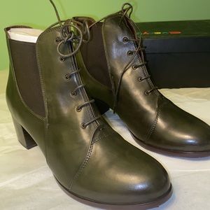 Everybody Womens Gia Muschio Leather Ankle Boots